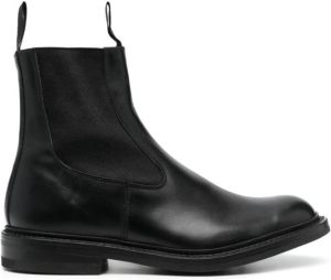 Tricker's Leren enkellaarzen Zwart