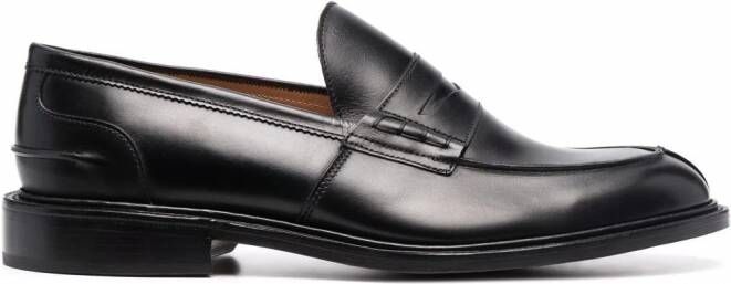 Tricker's James Penny leren loafers Zwart