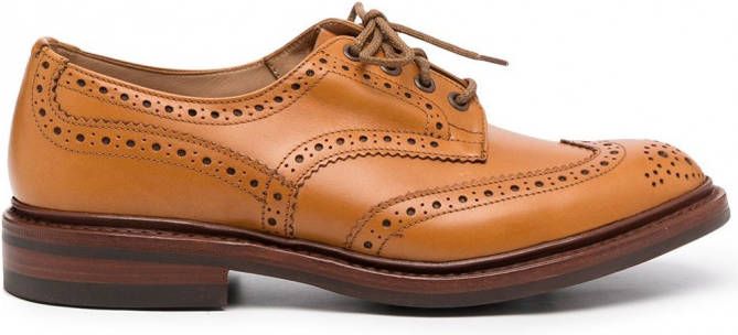 Tricker's Geperforeerde loafers Bruin