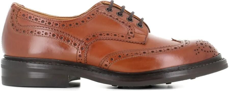 Tricker's Bourton brogue derby schoenen Bruin