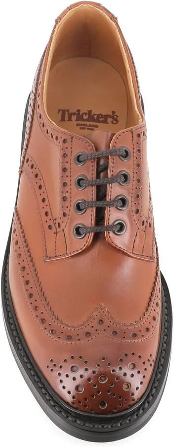 Tricker's Bourton brogue derby schoenen Bruin - Foto 4