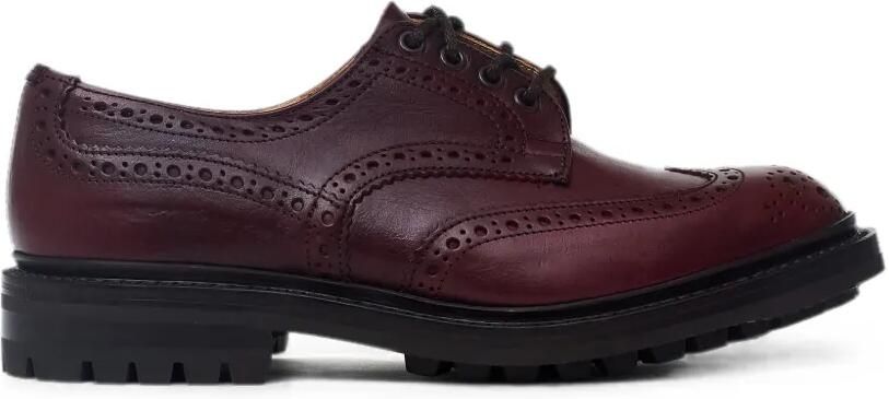 Tricker's Bourton brogues met wingtip Rood