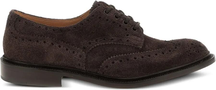 Tricker's Bourton suède Oxford veterschoenen Bruin