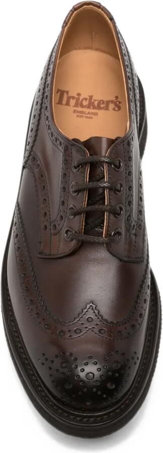 Tricker's Brogue leren derby schoenen Bruin - Foto 4