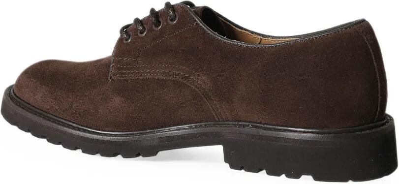 Tricker's Daniel suède derby veterschoenen Bruin