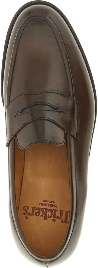 Tricker's Harvard leren loafers Bruin