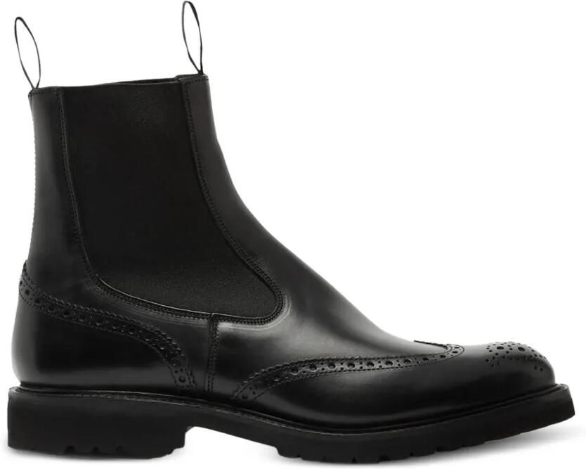 Tricker's Henry leren Chelsea laarzen Zwart