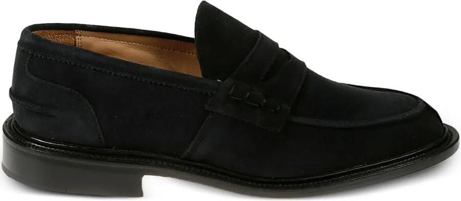 Tricker's James suède penny loafers Blauw