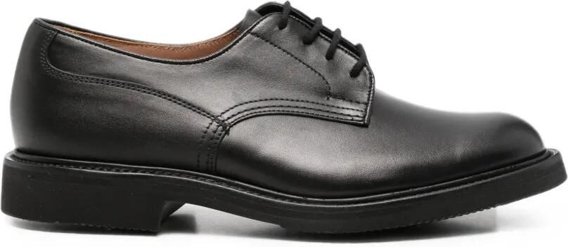 Tricker's Leren derby schoenen Zwart