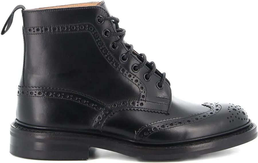 Tricker's Leren enkellaarzen Zwart