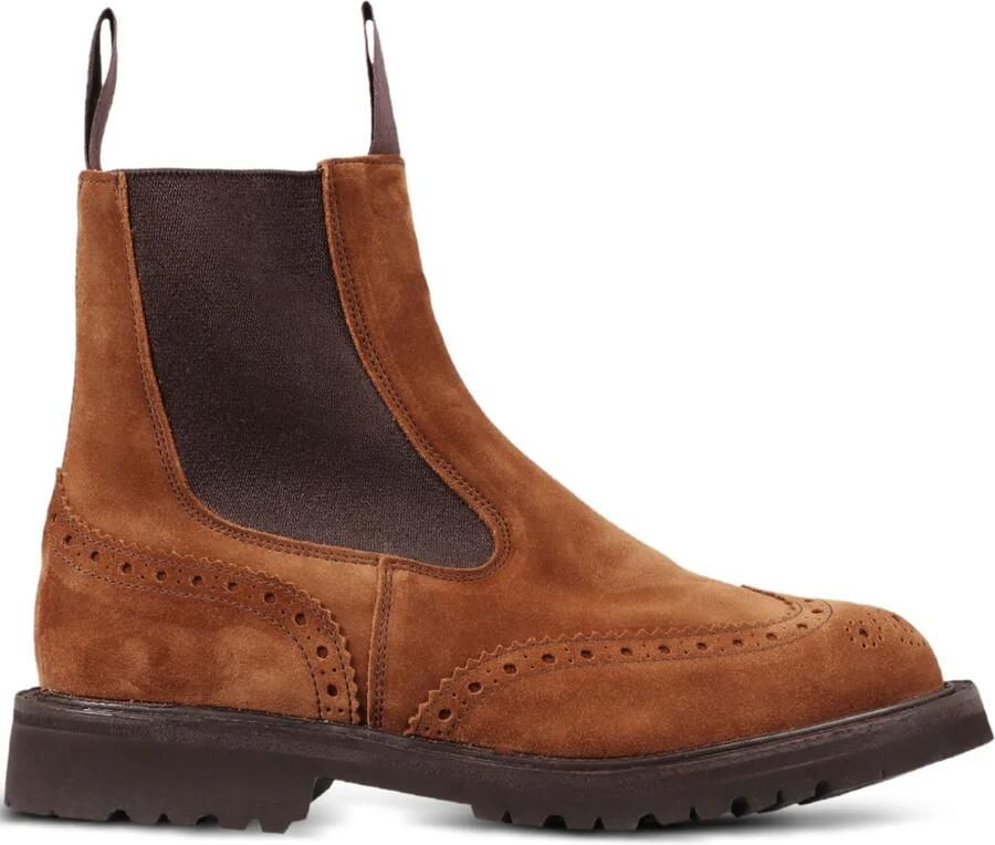 Tricker's Silvia suède Chelsea laarzen Bruin