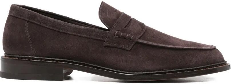 Tricker's Sonny Penny leren sneakers Bruin