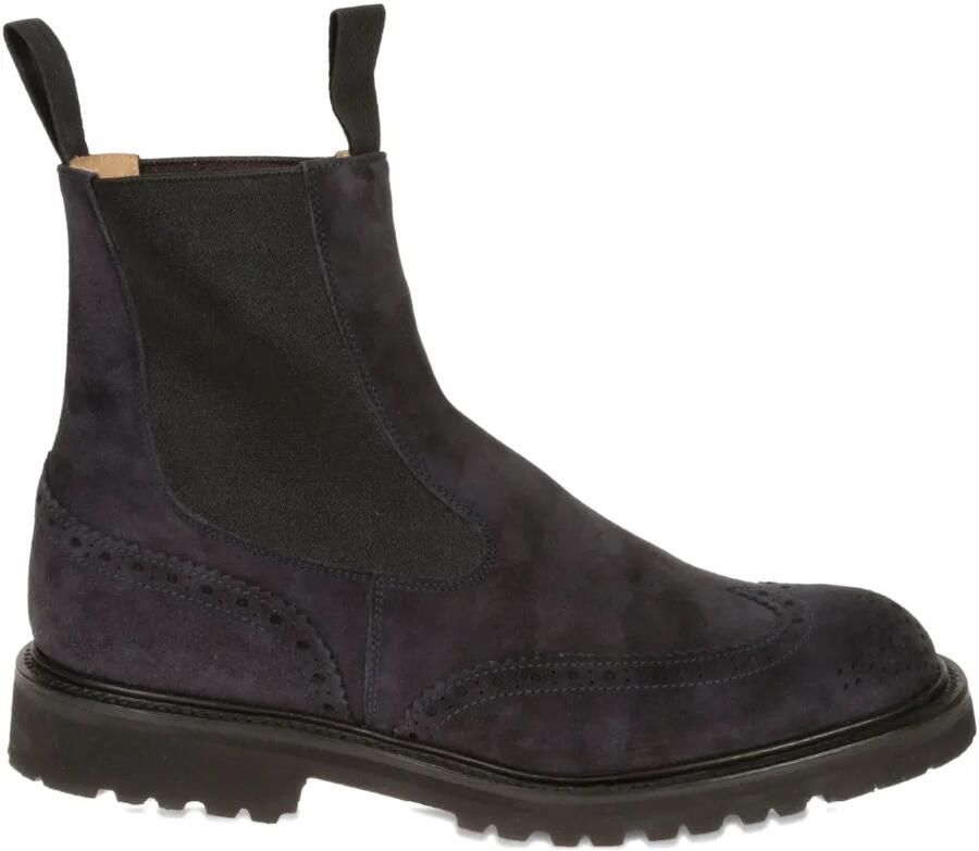Tricker's Suède Chelsea laarzen Blauw