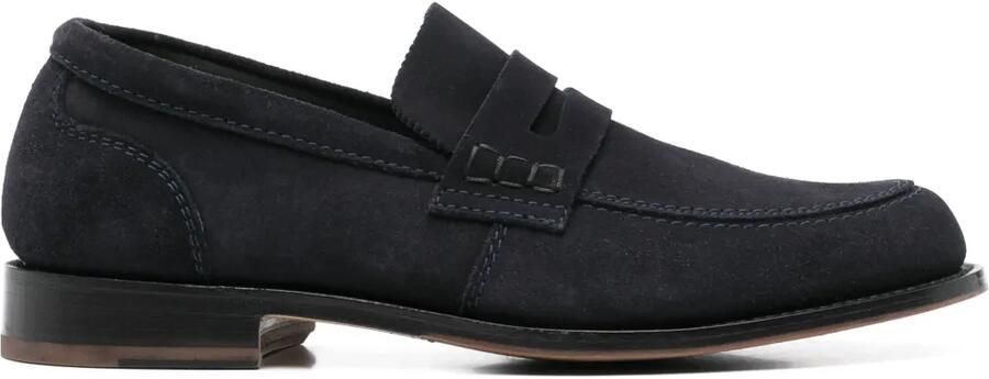 Tricker's Suède loafers Blauw