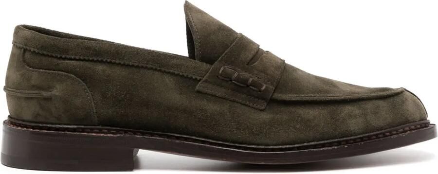 Tricker's Suède loafers Groen