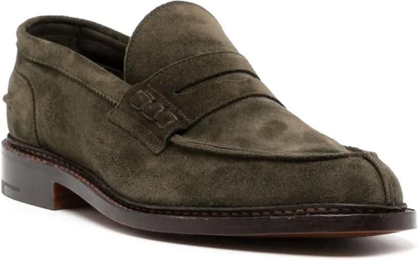 Tricker's Suède loafers Groen - Foto 2