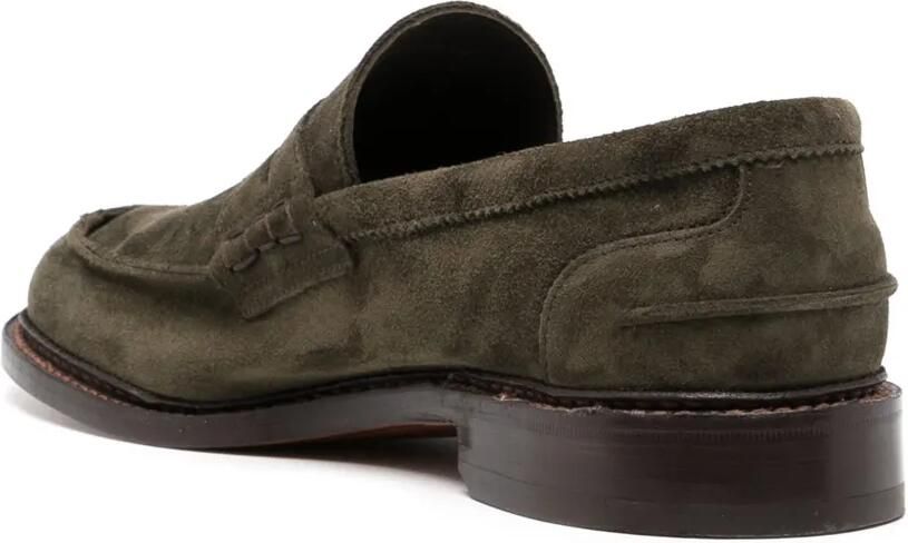 Tricker's Suède loafers Groen - Foto 3
