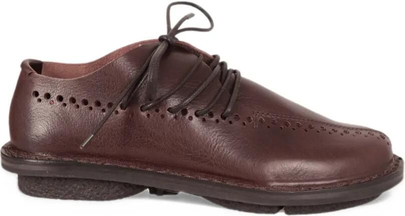 Trippen Punch perforated leather brogues Bruin