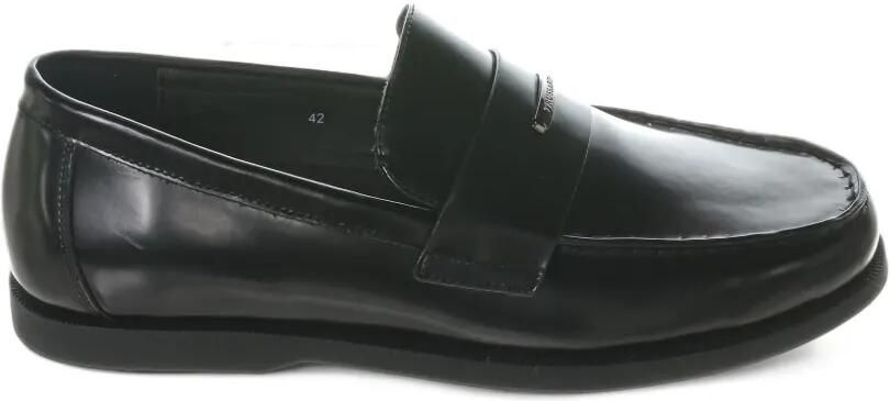Trussardi Loafers met logoplakkaat Zwart