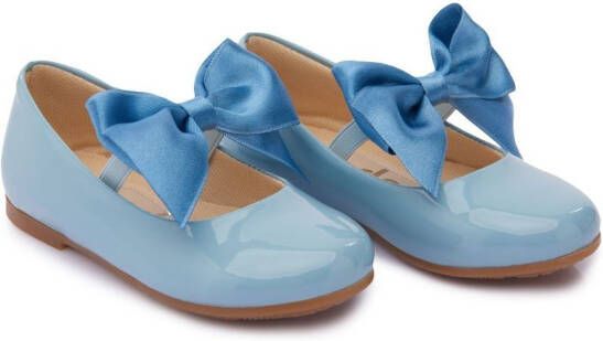 Tulleen Ballerina's met strikdetail Blauw