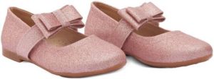 Tulleen Ballerina's met strikdetail Roze