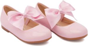 Tulleen Ballerina's met strikdetail Roze