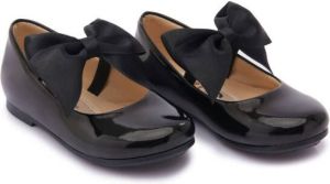 Tulleen Ballerina's met strikdetail Zwart