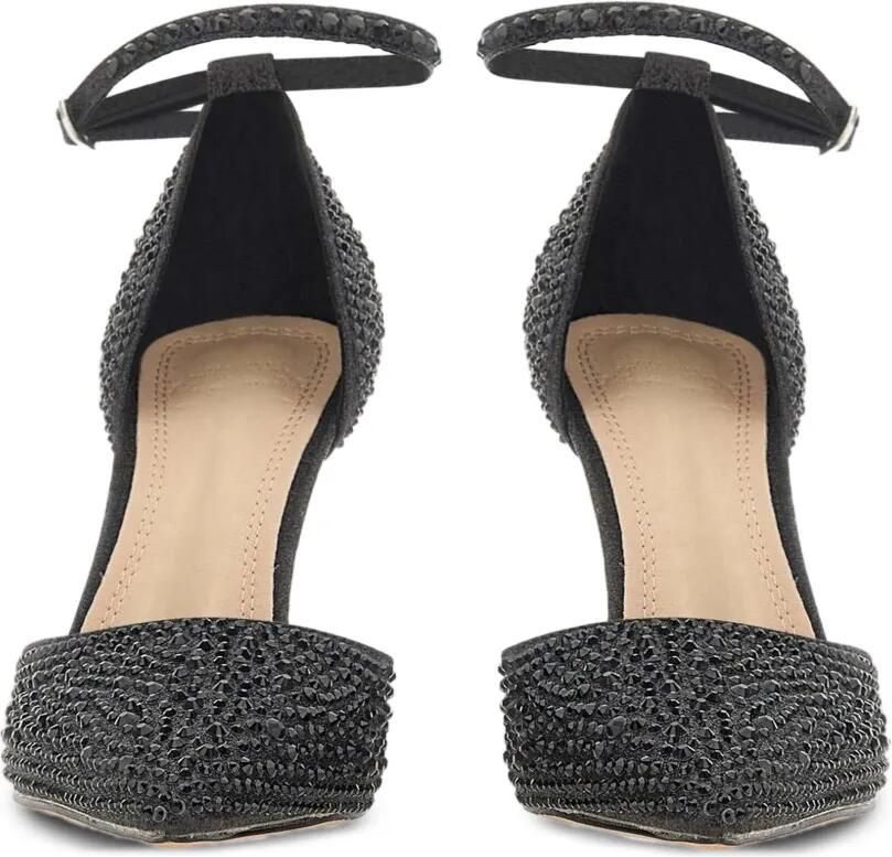 TWENTY FOURHAITCH 90 mm Gruis pumps met enkelbandje en stras Zwart - Foto 2