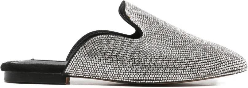 TWENTY FOURHAITCH AUkena slip-on muiltjes verfraaid met stras Zilver