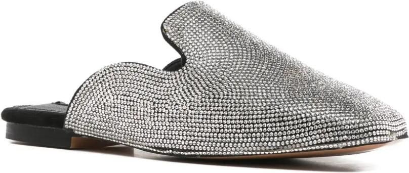TWENTY FOURHAITCH AUkena slip-on muiltjes verfraaid met stras Zilver - Foto 3
