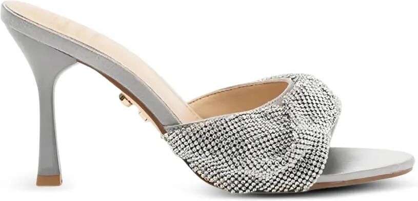 TWENTY FOURHAITCH Canberra sandalen verfraaid met kristal Zilver