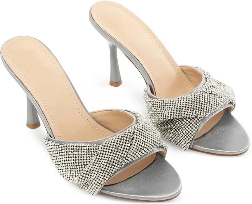 TWENTY FOURHAITCH Canberra sandalen verfraaid met kristal Zilver - Foto 2