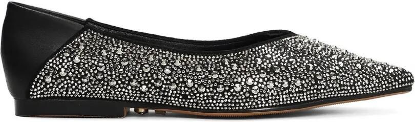 TWENTY FOURHAITCH Celyne platte pumps verfraaid met stras Zwart