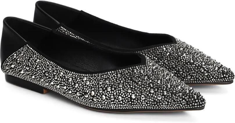 TWENTY FOURHAITCH Celyne platte pumps verfraaid met stras Zwart - Foto 3