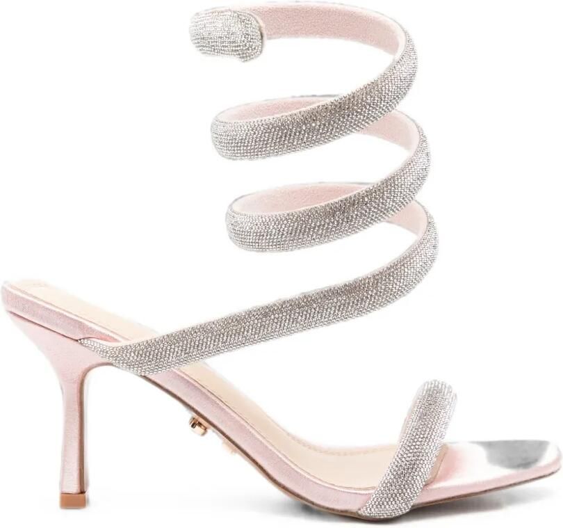 TWENTY FOURHAITCH Centauro sandalen verfraaid met kristallen Roze