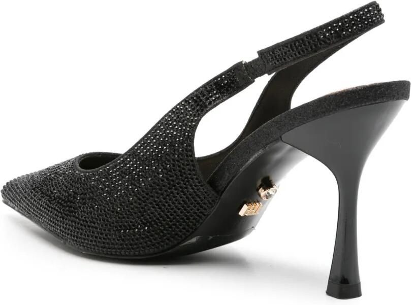 TWENTY FOURHAITCH crystal-embellished slingback pumps Zwart - Foto 2