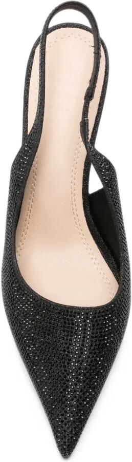 TWENTY FOURHAITCH crystal-embellished slingback pumps Zwart - Foto 4