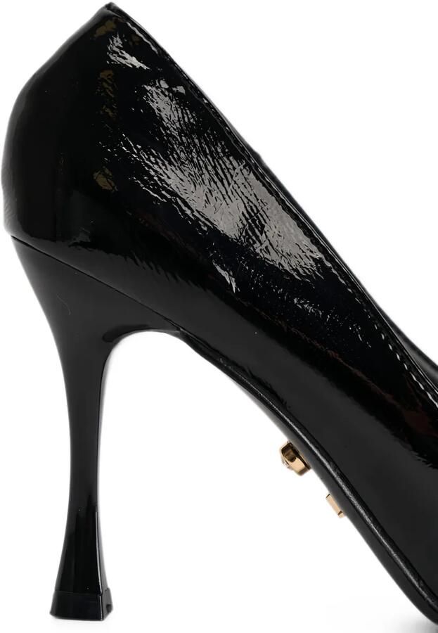 TWENTY FOURHAITCH Cyclor pumps met puntige neus en lakleren afwerking Zwart - Foto 3