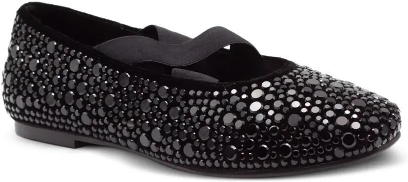 TWENTY FOURHAITCH Elastische ballerina's verfraaid met studs Zwart - Foto 4