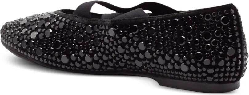 TWENTY FOURHAITCH Elastische ballerina's verfraaid met studs Zwart - Foto 5