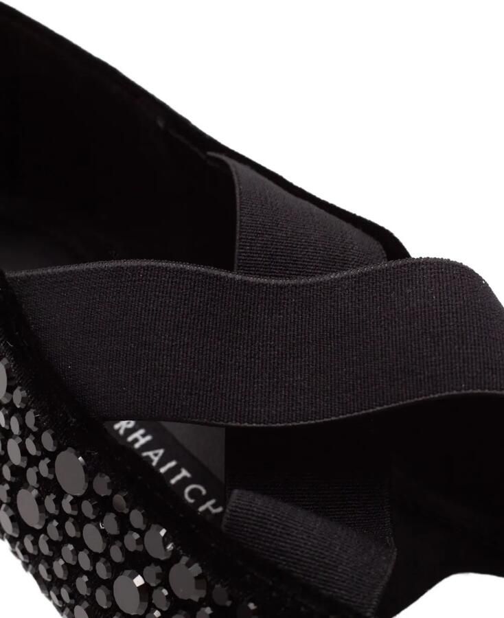 TWENTY FOURHAITCH Elastische ballerina's verfraaid met studs Zwart - Foto 3