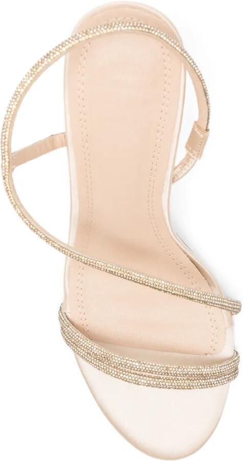 TWENTY FOURHAITCH Flamenco sandalen verfraaid met kristallen Beige - Foto 4