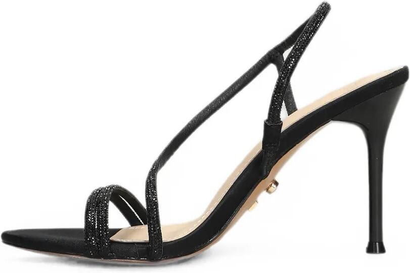 TWENTY FOURHAITCH Flamenco sandalen verfraaid met kristallen Zwart - Foto 4