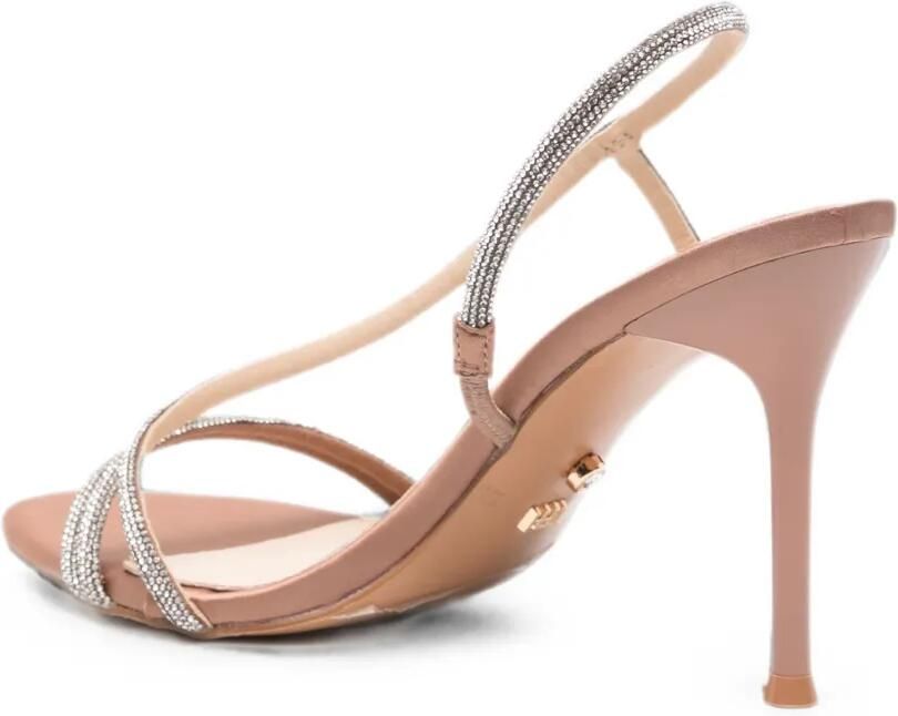 TWENTY FOURHAITCH Flamenco slingback sandalen verfraaid met kristallen Beige - Foto 2