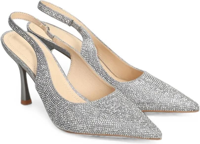 TWENTY FOURHAITCH Hivera slingback pumps verfraaid met kristallen Zilver - Foto 4
