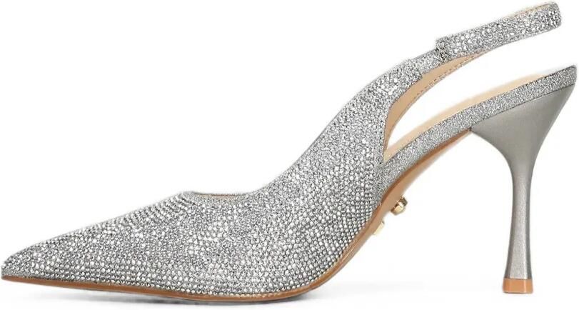 TWENTY FOURHAITCH Hivera slingback pumps verfraaid met kristallen Zilver - Foto 5