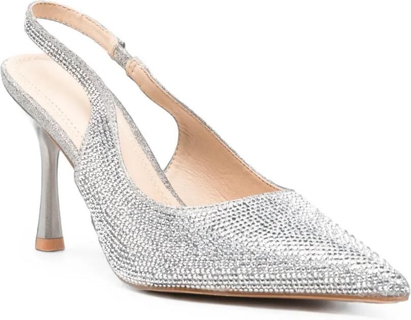 TWENTY FOURHAITCH Hivera slingback pumps verfraaid met kristallen Zilver - Foto 2