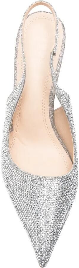 TWENTY FOURHAITCH Hivera slingback pumps verfraaid met kristallen Zilver - Foto 4