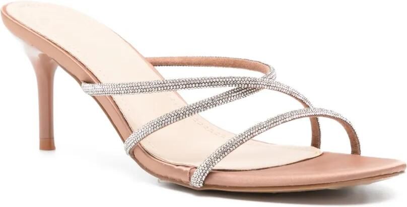 TWENTY FOURHAITCH Lovers sandalen verfraaid met kristallen Beige - Foto 2