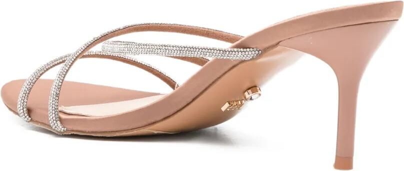 TWENTY FOURHAITCH Lovers sandalen verfraaid met kristallen Beige - Foto 4